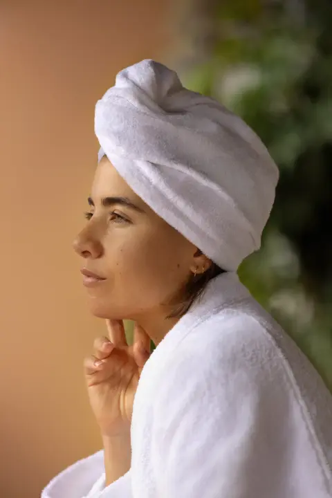 Turbante Capelli Bianco In Spugna