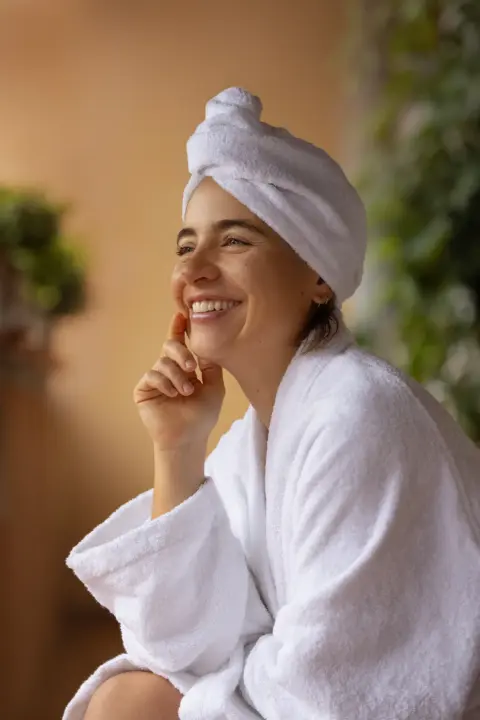 Turbante Per SPA Bianco